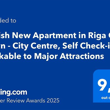 Stylish New Apartment In Riga Old Town - City Centre, Self Check-In, Walkable To Major Attractions Exterior foto